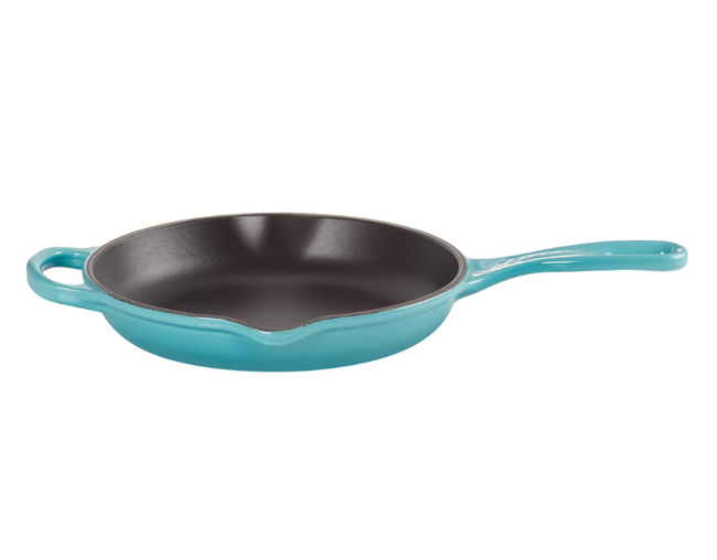 skillet ferro fundido azul caribe, view 2
