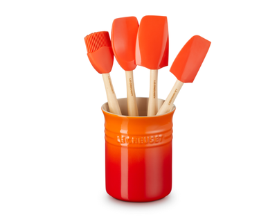 Set 3 Esp&aacute;tulas e 1 Pincel Craft com Porta Utens&iacute;lios Cl&aacute;ssico