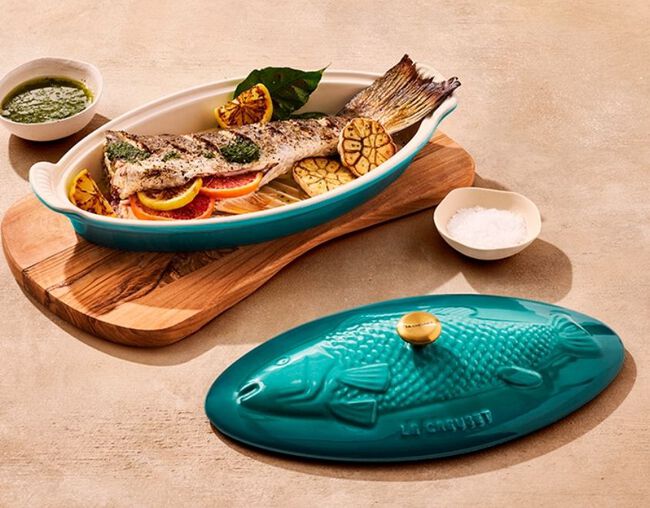 Travessa com Tampa Heritage para Peixe, view 4