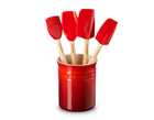 Set 3 Espátulas e 1 Pincel Craft com Porta Utensílios Clássico