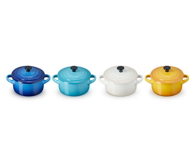 LE CREUSET The Riviera Collection 4個セット Set 4 Mini Cocottes Riviera Riviera | Le Creuset® Brasil - Site