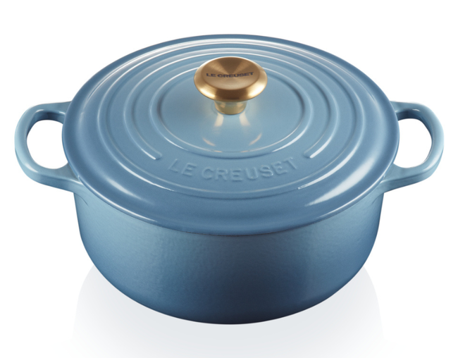 Panela Redonda Signature Pegador Dourado, view 1