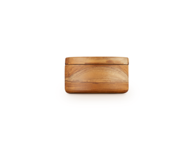 Saleiro Redondo de Madeira Teca 160ml, view 2