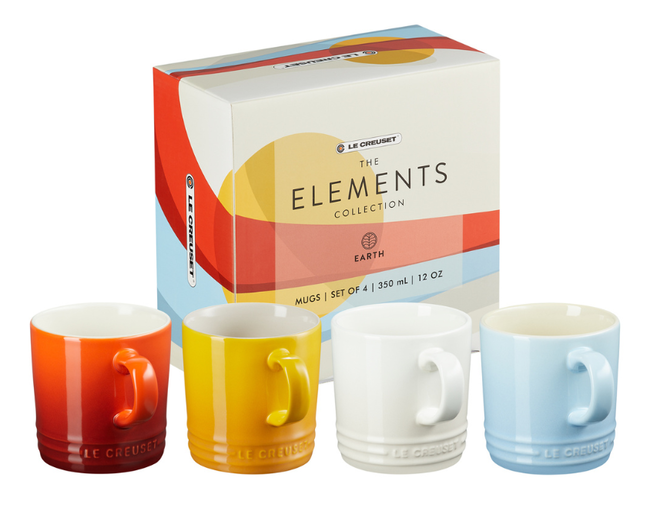 Set 4 Canecas 350ml Elements, view 1