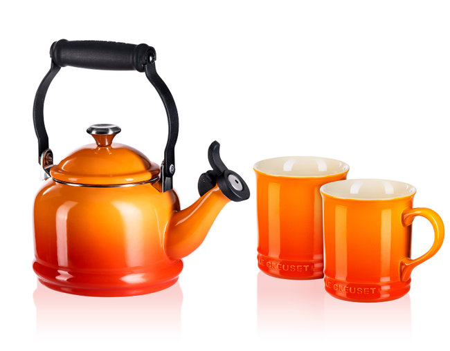 Set Chaleira Demi e 2 Canecas Seattle