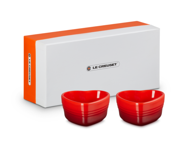 LE CREUSET Ramequin d'Amour　2個セット Set 2 Ramekin Coração Vermelho | Le Creuset® Brasil - Site Oficial