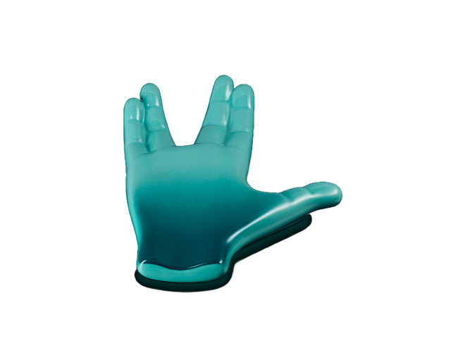 Descanso para Colher Spock Live Long & Prosper&trade; Star Trek, view 3