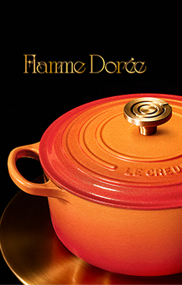 Flamme Dorée lançamento Le Creuset