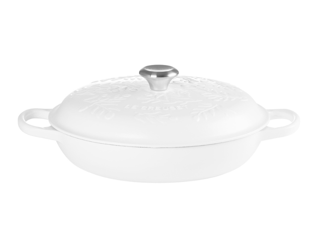 green shallow dutch oven