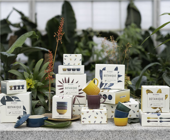 boxes on table