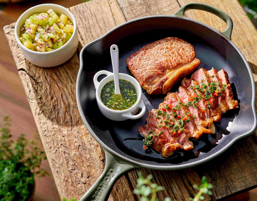 Carne com Chimichurri de Tomilho