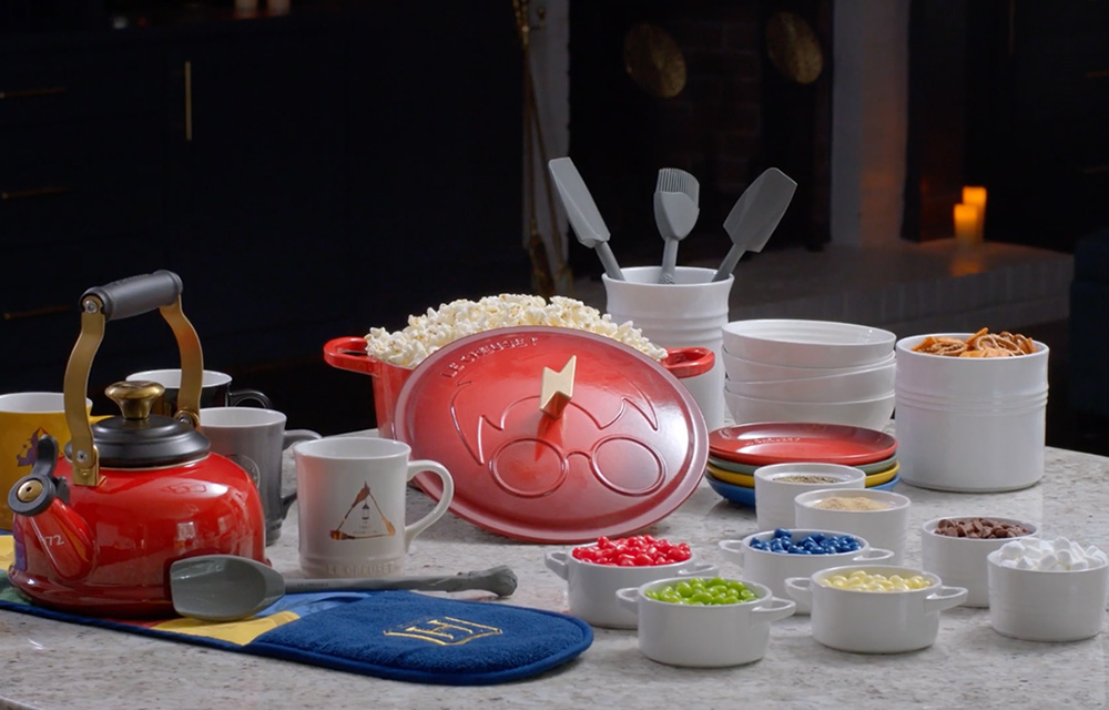 Como ter uma noite m&aacute;gica de cinema Le Creuset&reg; e Harry Potter&trade;