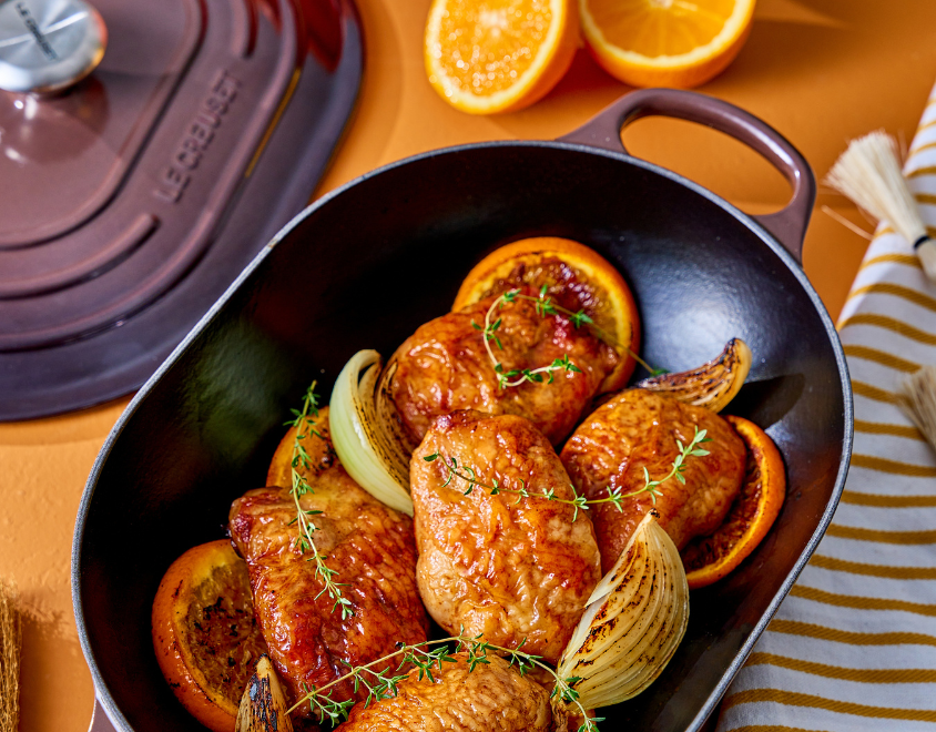 Frango Assado com Laranja